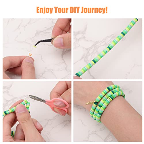 Quefe 6280Pcs 72 Colors Clay Beads For Bracelet Making Kit, Jewelry Making Kit For Girls 8-12 For Crafts #TOP6