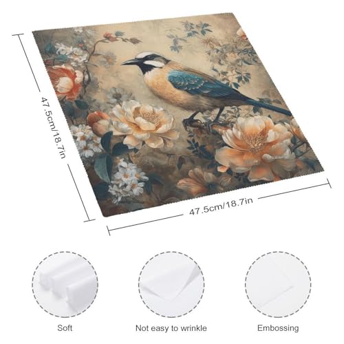 Servilletas de Tela con Patrón Floral Clásico Paquete 4 miniatura 2