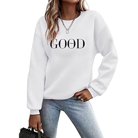 Minetom Sweatshirt Femme Lettres Cover