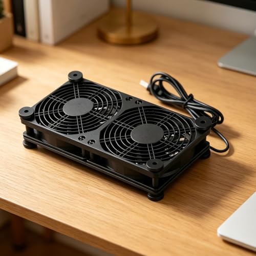 Ventilateur de refroidissement USB triple pour ordinateur et console