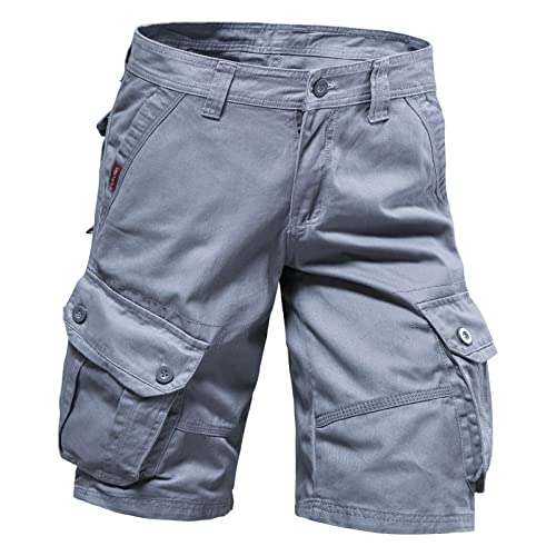 Pantalones Cortos Hombre Deporte Casual Verano Pantalón Corto Trabajo Transpirables Pantalon Corto Cargo Multibolsillos Moda Bermudas Cómodo Shorts Deportivo Suave Ropa Deportiva Ligero Running Playa