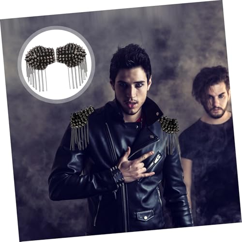 Remaches en Charretera Punk Beavorty 3D que Transforma Chaquetas 8