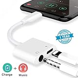 iphone adapter usa ✅ 『 Die leistungsstarken Funktionen, die Sie möchten 』: Wenn Sie ein 3,5-mm-Headset anschließen, kann das Telefon dank des neuesten intelligenten Steuerchips gleichzeitig aufgeladen werden, sodass Sie zwei Vorgänge gleichzeitig ausführen können.