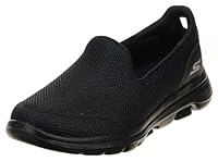 Skechers Go Walk 5 Women's Casual Shoes, Black/Black, 8.5 US