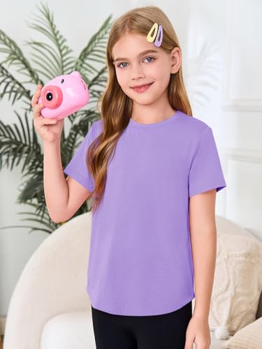 Image of Haloumoning Girls Short Sleeve T Shirts 5-14 Years