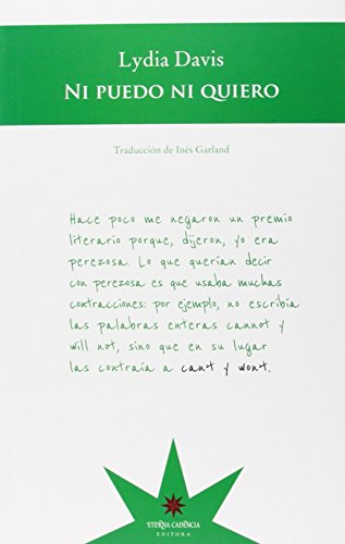 Portada de NI PUEDO NI QUIERO
