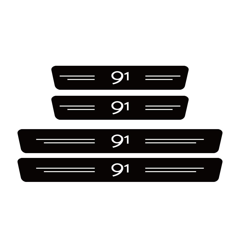 SDYAYFGE 4Pcs Kick Plates Car Door Sill Protector,for SAAB 91