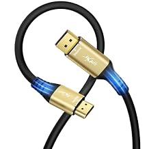 4K DisplayPort to HDMI Cable 10FT, DP to HDMI Video Uni-Directional Cord Adapter, Compatible with Dell, NVIDIA, AMD, Lenovo, Monitor, Projector, Desktop and More