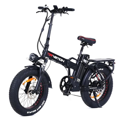 Woozis Bicicleta Eléctrica, Plegable, para Desplazamientos Diarios, Ciclismo, 15 Ah/20 Ah (Amperio-Hora, 15)