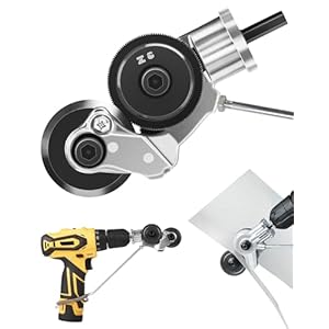 Blikschaar, elektrische knabbelsnijder voor accuschroevendraaier, metalen Nibbler Drill Attachment, metalen knabbels, geschikt voor 12 V, 21 V lithium boormachine voor het snijden van ijzer, staal