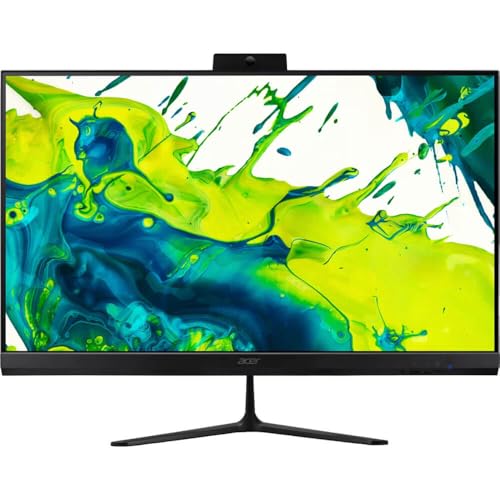 Image of acer Aspire C27 27 Inch All in One Desktop Ryzen 5 7430U 16GB RAM 512GB SSD FHD IPS 120Hz WiFi 6E Bluetooth Webcam Windows 11 Bundle Antivirus Mouse Pad Screen Cleaner 24 Month CPS Warranty