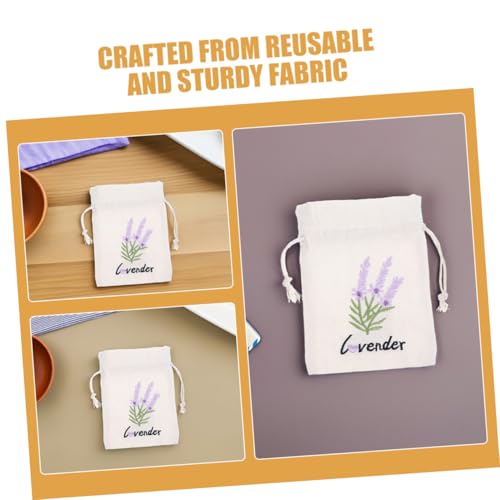 Zerodeko 5 sacos con aroma a lavanda de tela con cierre miniatura 3