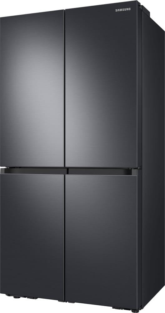 SAMSUNG RF23A9071SG 36 Inch Smart Freestanding Counter Depth 4 Door French Door Refrigerator in Black Stainless Steel