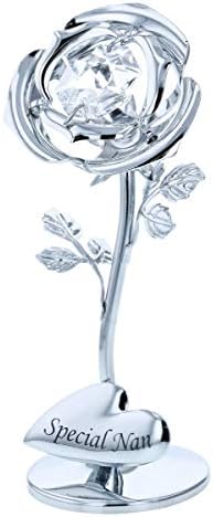 Special Nan Flower Ornament with Swarovski Crystal Elements by CRYSTOCRAFT