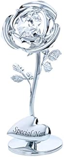 Special Nan Flower Ornament with Swarovski Crystal Elements by CRYSTOCRAFT