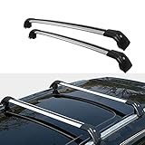 🚗【Material】Las barras están hechas de aluminio y plástico de alta calidad. Tiene buena capacidad de carga, estructura estable, no es fácil de deformar y puede soportar fácilmente objetos pesados. La superficie anodizada proporciona efectos impermeables y anticorrosivos al producto y es duradera.