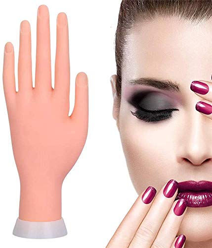 Mano practicas u�as acrilicas, Mano u�as practica suaves y flexibles, Mano de practicas de u�as para formaci�n de manicura