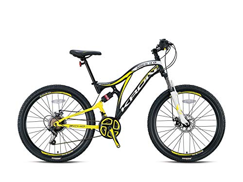 ARES 4.0 Fully Mountainbike 27.5 Zoll | 21 Gang Shimano Kettenschaltung mit Scheibenbremse | 16.5 Zoll Rahmen Vollgefedert MTB Erwachsenen- und