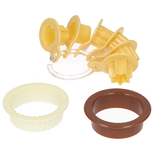 Tescoma 630910 Delicia Tagliabiscotti per Frollini, Tradizionali, Plastica, Multicolore, 8 Pezzi