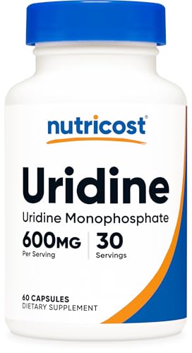 Nutricost Uridine Monophosphate (UMP) 600mg 60 Caps 30 Servings Vegan