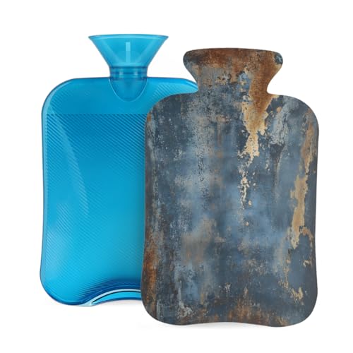 Mexpekil Wärmflasche mit weichem Flanellbezug, 2 l, großer Wärmbeutel zur Schmerzlinderung, warme Hände, Füße und Körper, ideales Geschenk für...