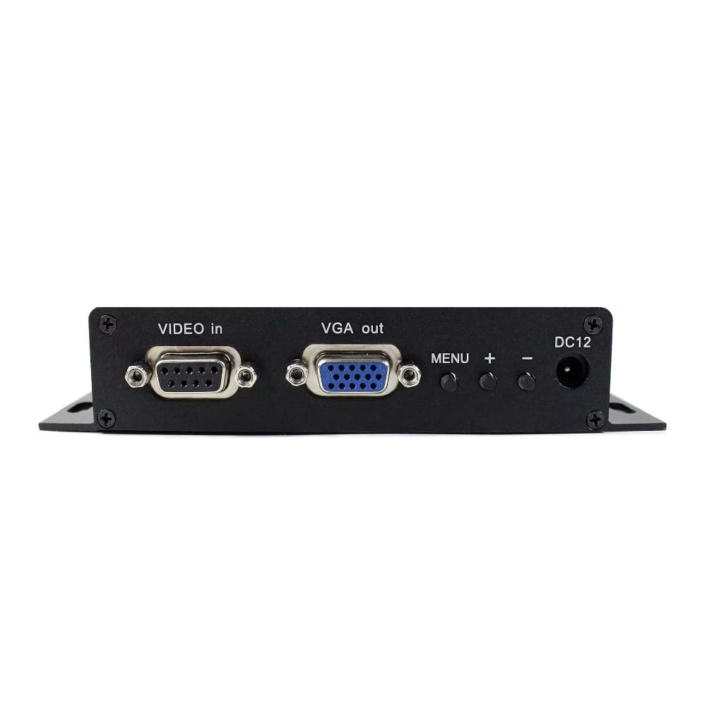 GBS-8219 Convertidor de Vídeo Industrial XVGA Box RGB A VGA Convertidor de Vídeo RGBS A VGA para Industria, Compras, Enchufe de la UE