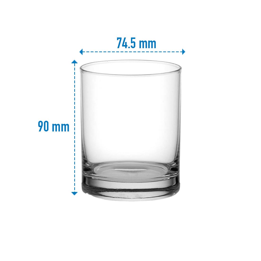 Ocean Rock Glass Set, 285ml, Set of 6, Clear - Image 3 thumbnail