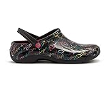 Anywear Zone Women's Healthcare Professional Injected Clog with Backstrap, 9, Sweet Beats
