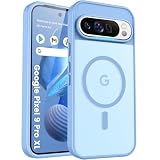 PuyaTeya for Google Pixel 9 pro XL Case, Magnetic Compatible, Azure Blue