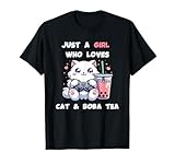 Just a Girl Who Loves Cat And Boba Tea Kawaii Neko