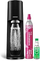 Sodastream Terra Black Sparkling Water Maker and Lime Bubly Drop, Turn into Your Favourite Drinks, Quick Connect CO2, Eco-Friendly Reusable Bottle, Stylish Kitchen Appliance