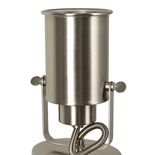 Catalina Lighting Brushed Nickel 6" Spotlight Desk Or Wall Mount Accent Lamp, Modern Miltipurpose #TOP6