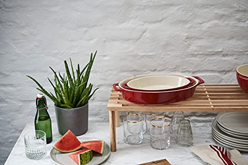 Staub Ceramics Oval Baking Dish Set, 2-Piece, Cherry #TOP2