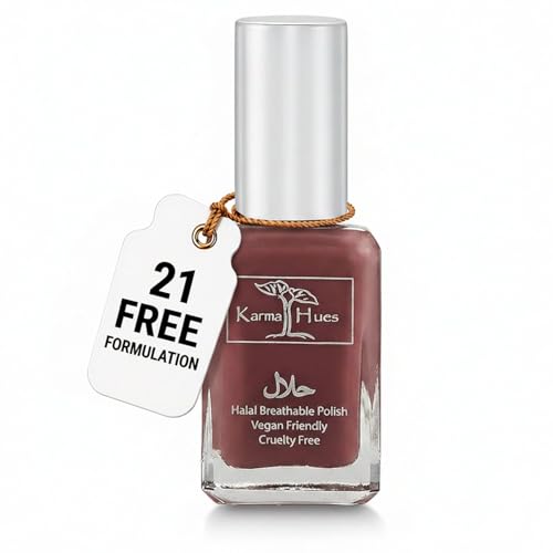 Karma Naturals Certified Halal Nail Polish - Breathable & Water Permeable, Wudu Friendly (Sufia)