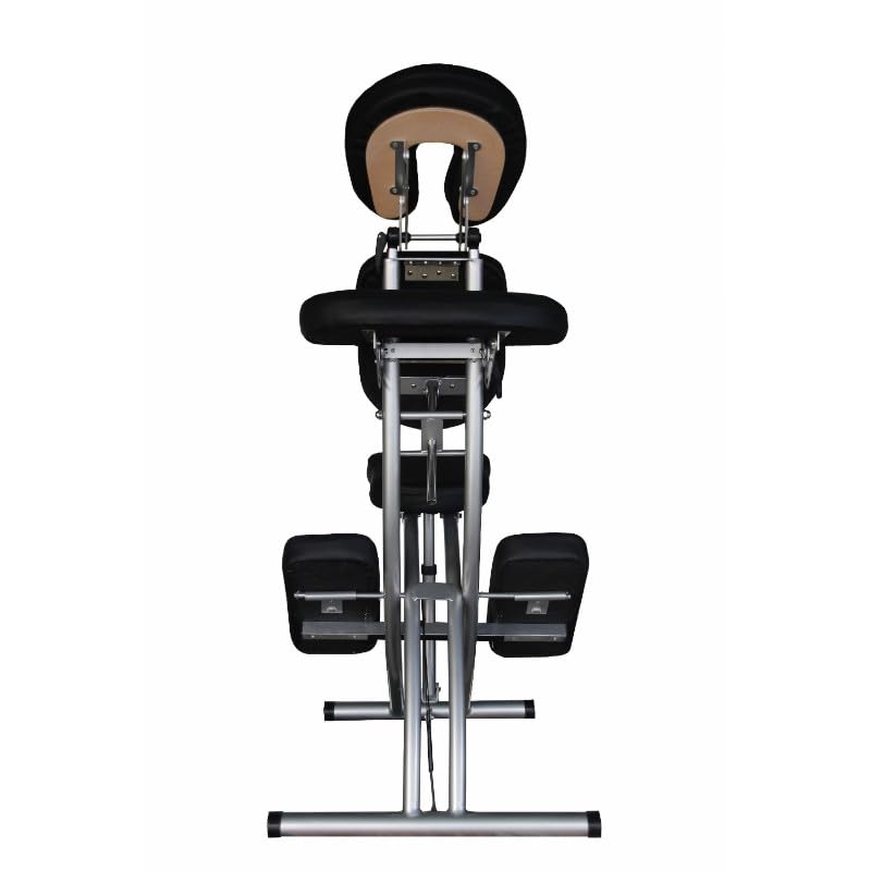 PLUS SANTE - Chaise de Massage Pliante en Alluminium LUNA - Confort, Polyvalence et Élégance pour les Professionnels de Santé - Supporte jusqu'à 150kg - Sac de Transport Inclus (Ivoire)