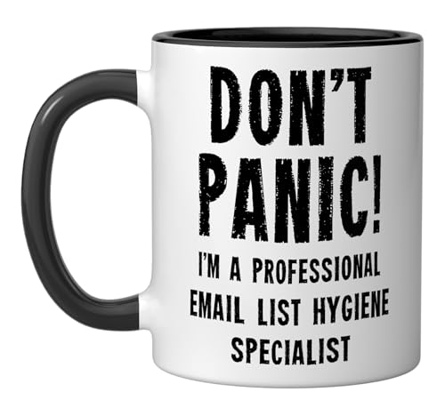 Email List Hygiene Specialist Ceramic Mug, Black/White
