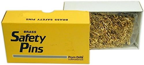 Dritz Notions Prym Bulk Safety Pins Gilt Plated Brass 0 BlkSPinGiltPlatedBrass0(Clsd)