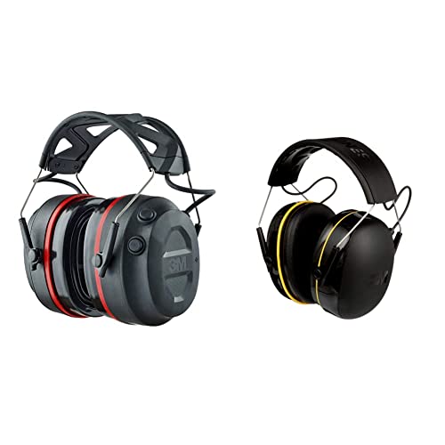 3M Pro-Protect + Gel Cushions Electronic Hearing Protector with Bluetooth Wireless Technology, NRR 26 dB & WorkTunes Connect Hearing Protector with Bluetooth Technology