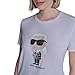 Karl Lagerfeld Paris Women's Sportswear Logo T-Shirt, White, X-Small