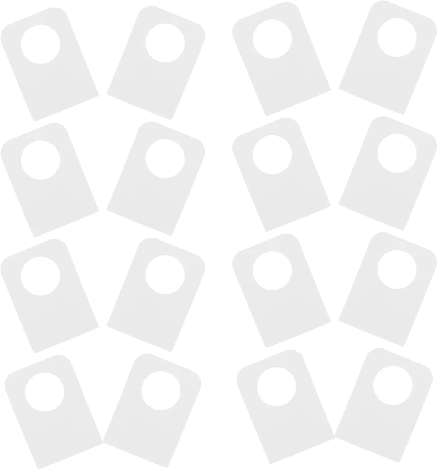 Hang Tabs Self Adhesive 600pcs Hang Tags 12mm Hang Tags Clear Self Adhesive Hanging Tabs with Hole for Jewelry Crafts and Postcards Plastic Tags for Retail Display for Store Display