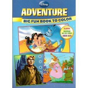Paperback Disney Adventure Big Fun Book to Color Book