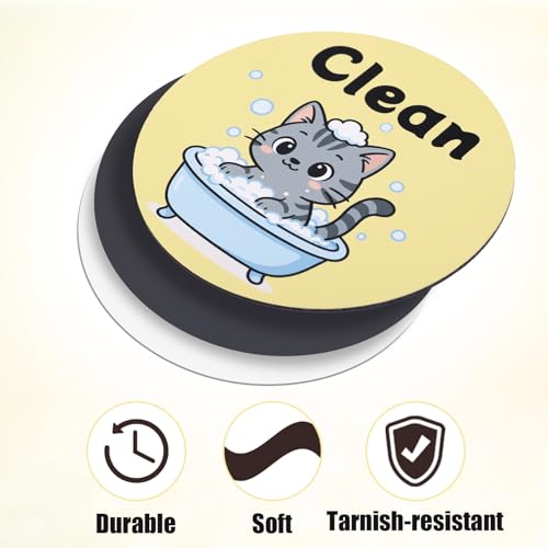 Imán decorativo reversible para lavavajillas, diseño gato miniatura 4