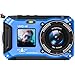 Digital Camera, Yixinxin Underwater Camera 4K 64MP Autofocus Dual-Screen Selfie with 32GB Card 33FT Waterproof Camera for Snorkeling Point and Shoot Digital