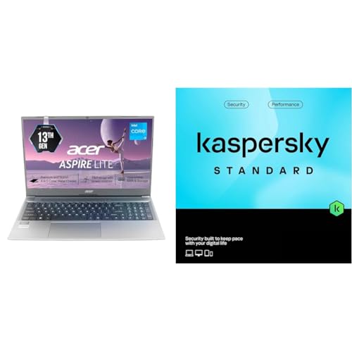 acer Aspire Lite, Intel Core i3 13th Gen - 1305U, 16GB RAM, 512GB SSD, Full HD 15.6'/39.62 cm, Windows 11 Home, Ste + Kaspersky Standard 1 Device 1...