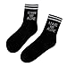 Produktbild Maleya Art- und Weisefrauen beiläufige Buchstabe-gestreifte gedruckte Baumwollmittelstrümpfe Socken Overknee Knee High Socks Mädchen Warme Beinlinge Stricken Sport Socken Leggings Strümpfe