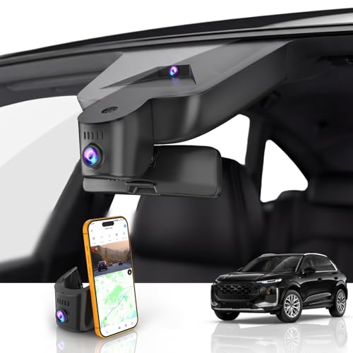 GATGIT Front 4K Dash Cam fit for Audi (Model A) 2019-2026 A4 A6 Allroad A3 A5 Q5 S4 S6 Q7 A8 S8 TT A7 S5 Q3 S3 S7 RS3 RS5 RS6 e-tron,OEM Look,GPS,Parking Mode,Camera 2160P HDR,5.8GWiFi & App,G-Sensor
