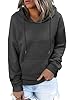 Magritta Womens Hoodies Oversized Long Sleeve Fall Sweatshirts Winter Casual Loose Pullover Tops Knit Ladies Sweater Crewneck Jumpers with Pocket Dark Grey XX-Large, 22-24 #3