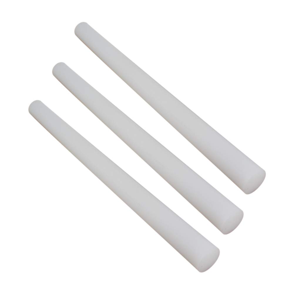 Othmro3Pcs PE Plastic Round Bars Rod 20mm Outer Diameter 0.3m Length PE Rods Plastic Round Bar Rod Plastic Rods Round Plastic Rod for Structural and Architectural Model Making DIY White