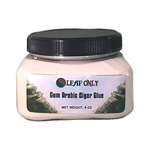 Gum Arabic Cigar Glue for Rolling and Repair - Plant-Based Food & Smoke Safe Adhesive Natural Powder (4oz) Cover
