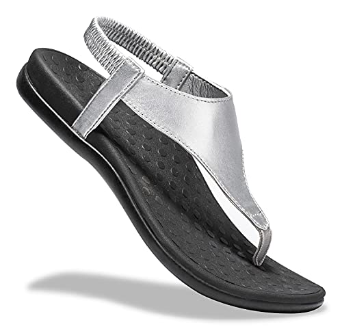 Womans Sandals Flip Flop with Orthotic For Flat Feet Plantar Fasciitis Arch Support Athletic Slide Sandals Relieve Flat Feet, High Arch,2